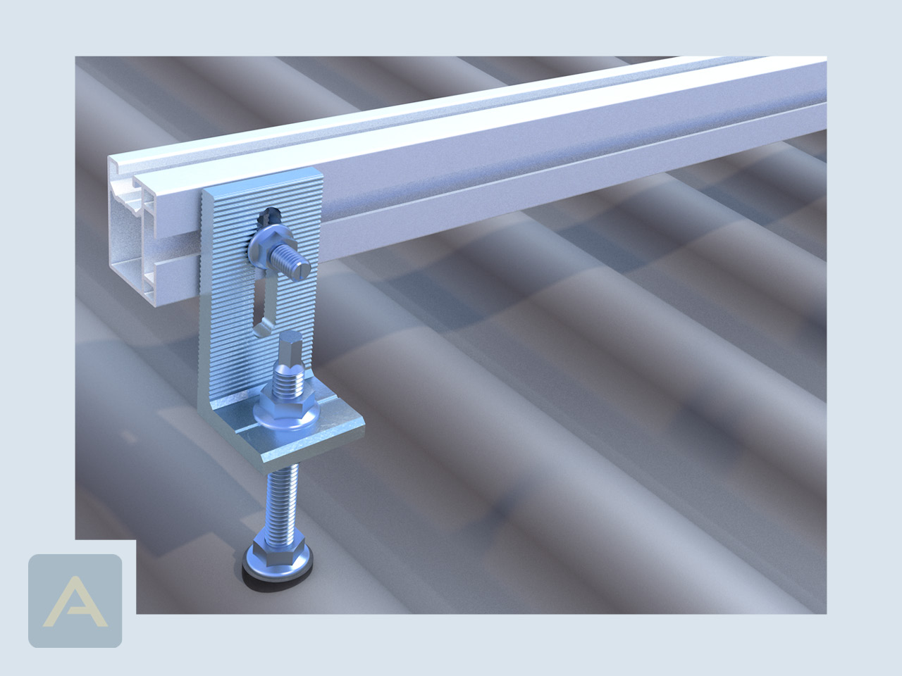 Anwendung des L-Adapter für Solarstockschraube