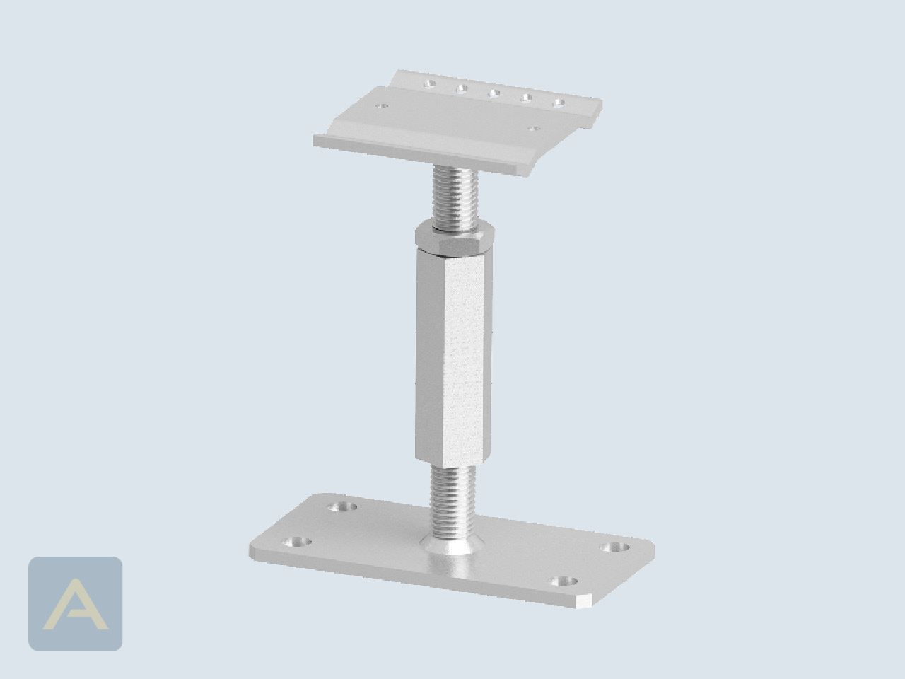 Pfostenträger BASE Light 200- ausgefahren